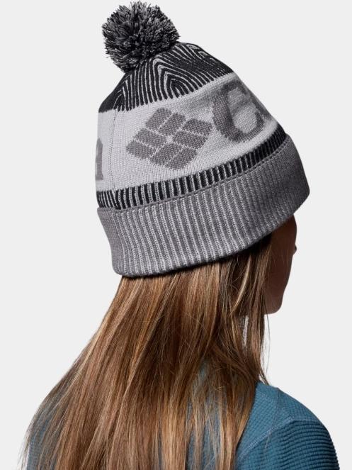 Columbia Polar Powder III Beanie női bojtos sapka szürke színben 6