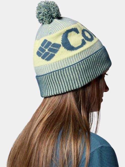 Columbia Polar Powder III Beanie női bojtos sapka kék színben 8