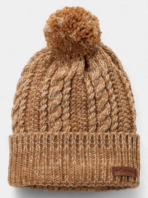 Columbia Cozy Ridge Beanie női bojtos sapka barna színben 2