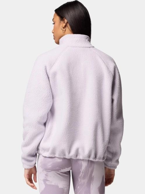 Columbia Jasper Ridge Pebbled Fleece Half Snap női polár pulóver lila színben 4