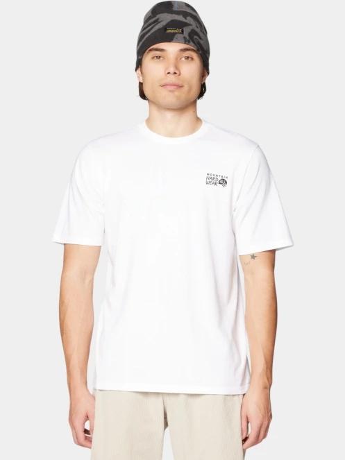 Mountain Hardwear MHW Box Logo Short Sleeve férfi rövid ujjú póló fehér színben 2