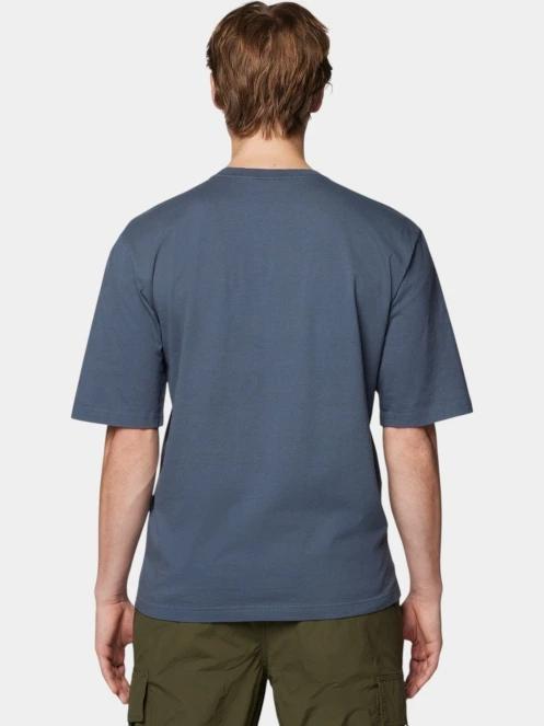 Mountain Hardwear MHW Logo Short Sleeve férfi rövid ujjú póló kék színben 4