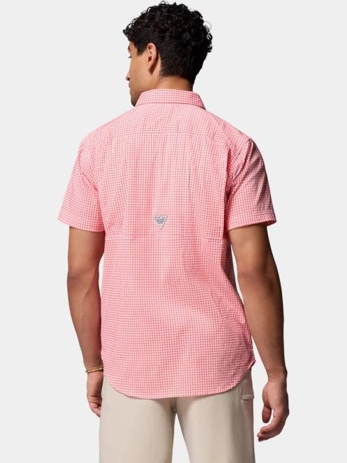 Columbia Harbor Peak Short Sleeve Shirt férfi rövid ujjú ing rózsaszín színben 4