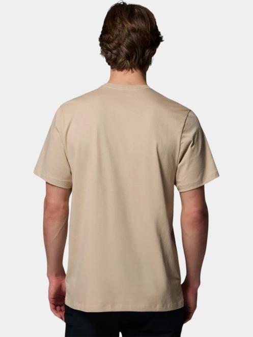 Columbia CSC Basic Logo Tee férfi rövid ujjú póló homok színben 4