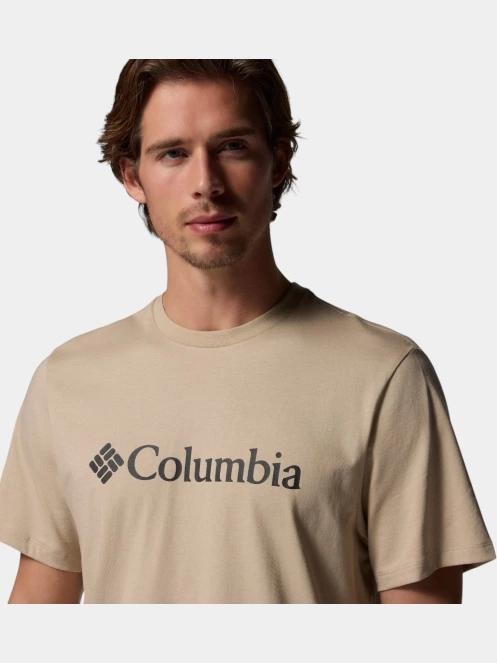Columbia CSC Basic Logo Tee férfi rövid ujjú póló homok színben 6