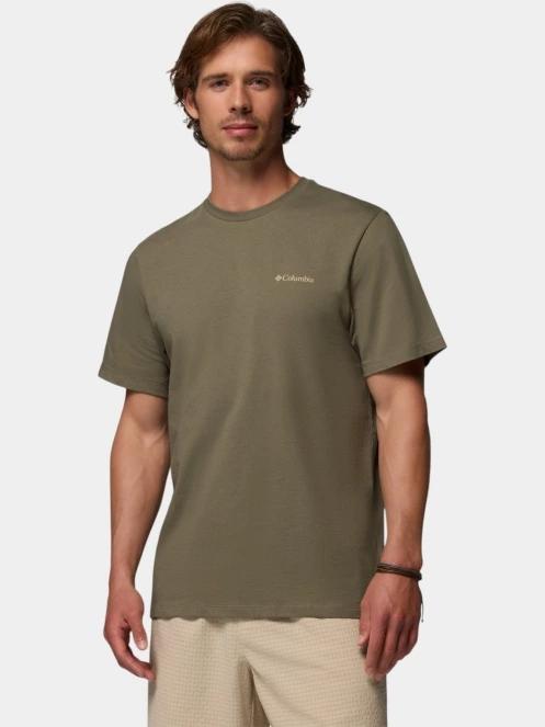 Columbia CSC Logo Back Tee férfi rövid ujjú póló zöld színben 2