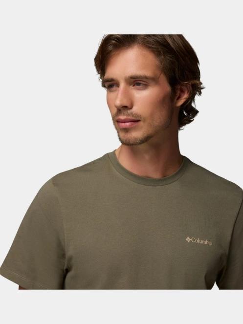 Columbia CSC Logo Back Tee férfi rövid ujjú póló zöld színben 6