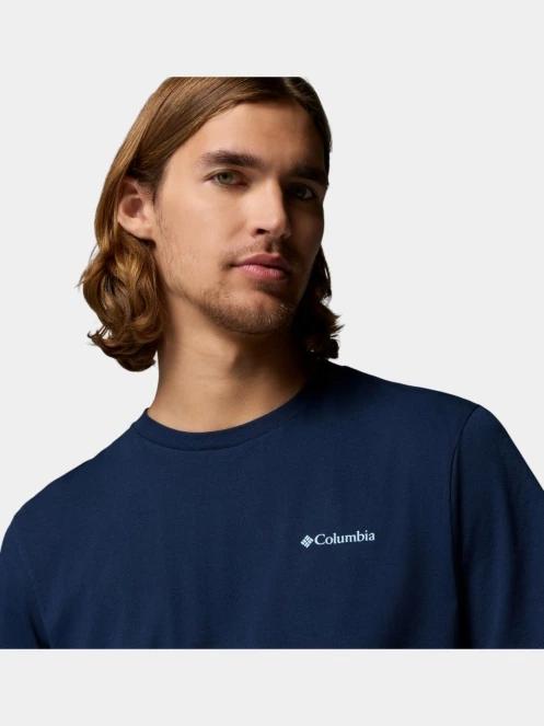Columbia CSC Logo Back Tee férfi rövid ujjú póló sötétkék színben 6
