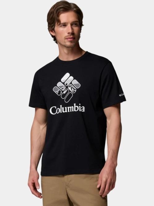 Columbia CSC Seasonal Graphic Tee férfi rövid ujjú póló fekete színben 2