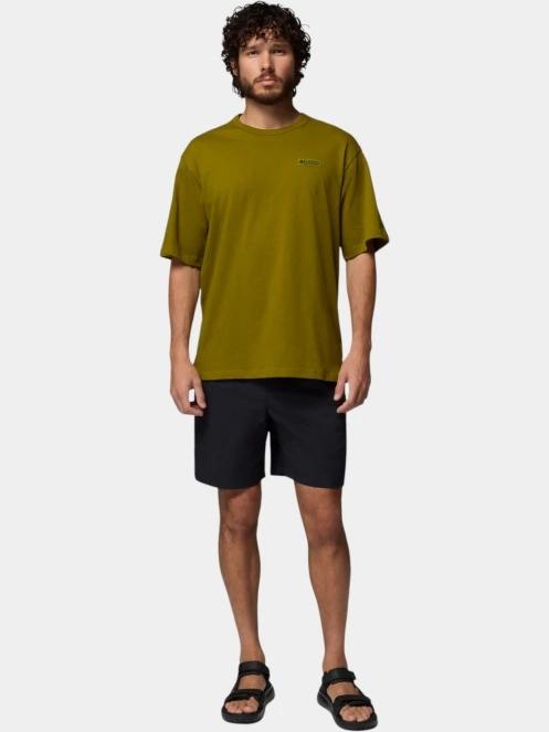 Columbia CSC Heavyweight Iconic Tee férfi rövid ujjú póló zöld színben 5