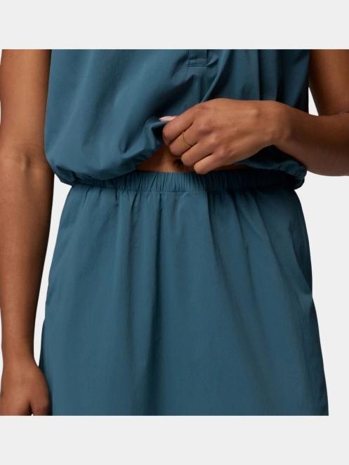 Columbia Chill Creek Long Woven Skirt női maxi szoknya kék színben 6