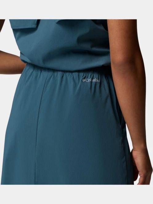 Columbia Chill Creek Long Woven Skirt női maxi szoknya kék színben 7