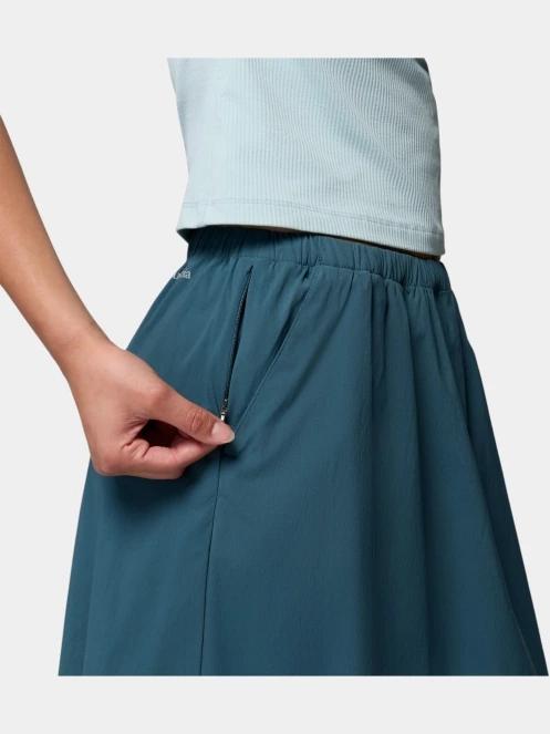 Columbia Chill Creek Long Woven Skirt női maxi szoknya kék színben 8