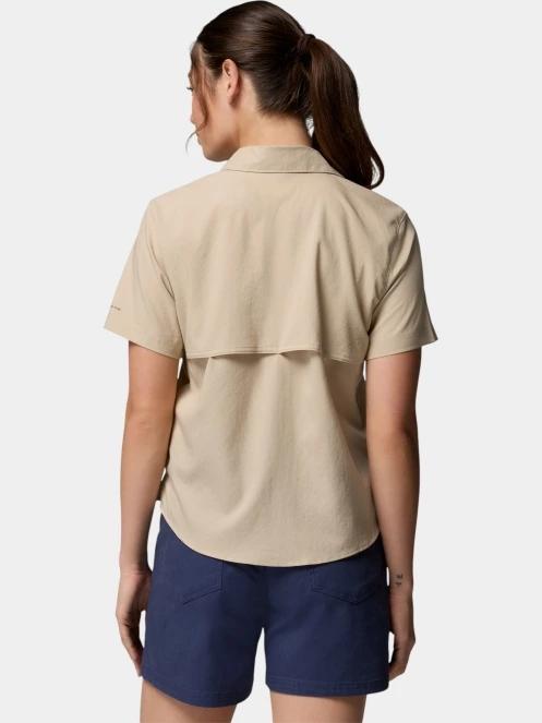 Columbia Silver Ridge Utility II Short Sleeve Shirt női rövid ujjú ing homok színben 4