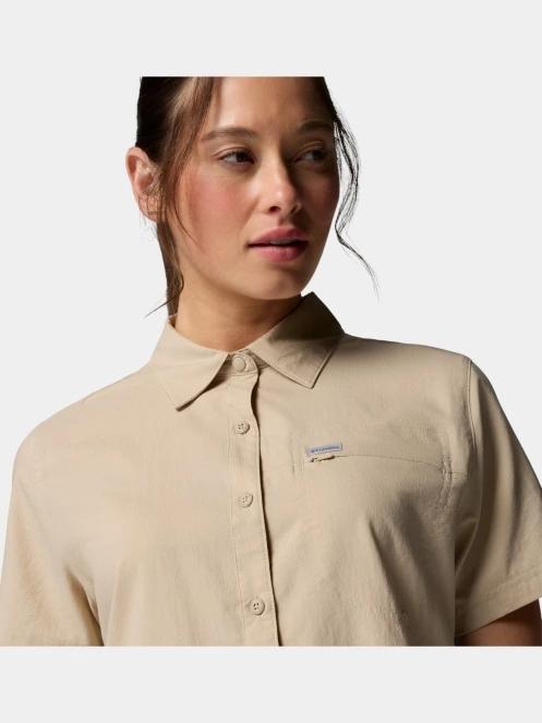 Columbia Silver Ridge Utility II Short Sleeve Shirt női rövid ujjú ing homok színben 7