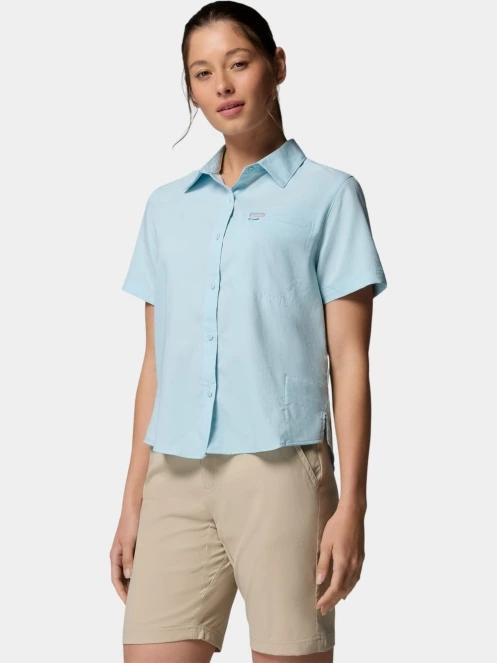 Columbia Silver Ridge Utility II Short Sleeve Shirt női rövid ujjú ing világoskék színben 3