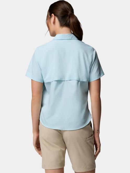 Columbia Silver Ridge Utility II Short Sleeve Shirt női rövid ujjú ing világoskék színben 4