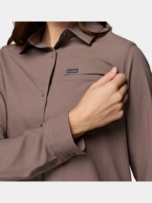 Columbia Silver Ridge Utility II Long Sleeve Shirt női hosszú ujjú ing szürke színben 8