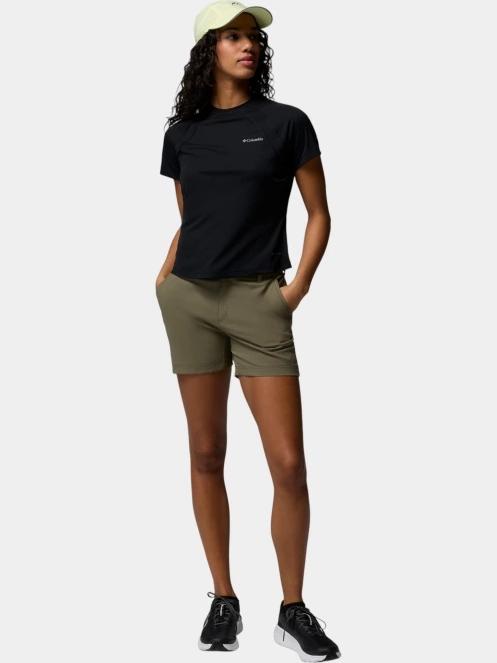Columbia Stealth Spring Short Sleeve Tee női rövid ujjú sport póló fekete színben 5