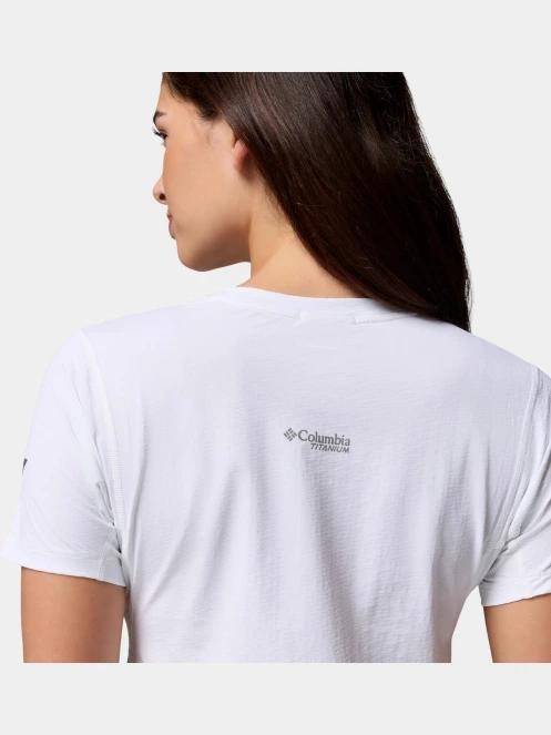 Columbia Diamond Peak Pro Short Sleeve Shirt női rövid ujjú sport póló fehér színben 7