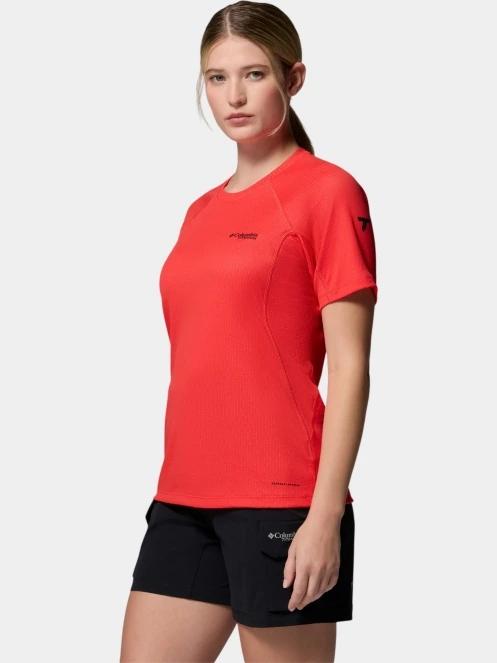 Columbia Driventure Short Sleeve női rövid ujjú sport póló piros színben 3
