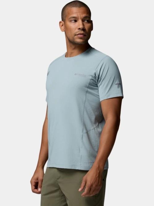 Columbia Diamond Peak Pro Short Sleeve férfi rövid ujjú sport póló világoskék színben 3