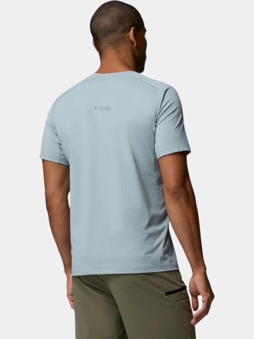 Columbia Diamond Peak Pro Short Sleeve férfi rövid ujjú sport póló világoskék színben 4