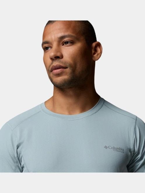 Columbia Diamond Peak Pro Short Sleeve férfi rövid ujjú sport póló világoskék színben 8