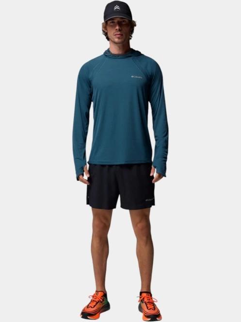 Columbia Stealth Spring Long Sleeve Hoodie férfi hosszú ujjú sport póló kék színben 2