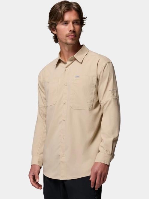 Columbia Silver Ridge Utility II Long Sleeve Shirt férfi hosszú ujjú ing homok színben 11