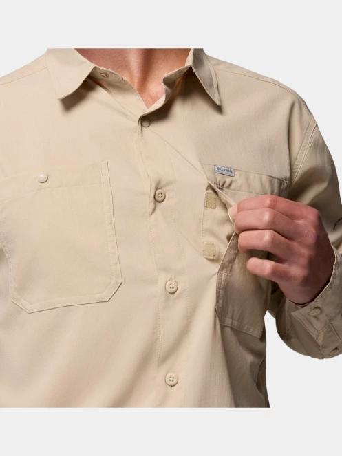 Columbia Silver Ridge Utility II Long Sleeve Shirt férfi hosszú ujjú ing homok színben 5