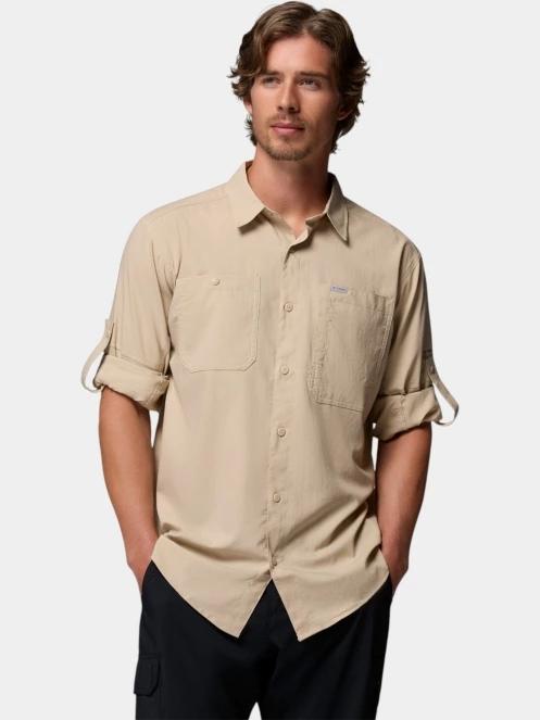 Columbia Silver Ridge Utility II Long Sleeve Shirt férfi hosszú ujjú ing homok színben 10