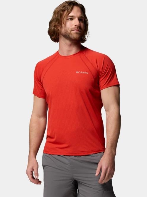 Columbia Stealth Spring Short Sleeve Tee férfi rövid ujjú sport póló piros színben 2