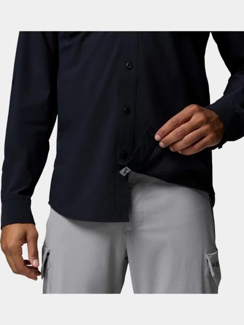 Columbia Silver Ridge Elite Long Sleeve Woven férfi hosszú ujjú ing fekete színben 9