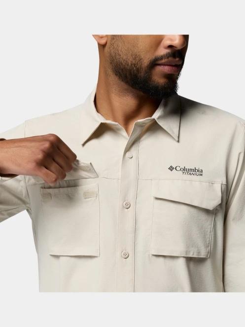 Columbia Silver Ridge Elite Long Sleeve Woven férfi hosszú ujjú ing homok színben 9