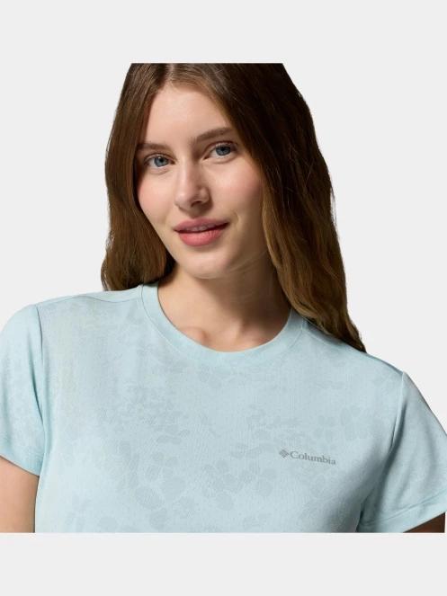 Columbia Bluebird Canyon II Short Sleeve Crew női rövid ujjú sport póló világoskék színben 6
