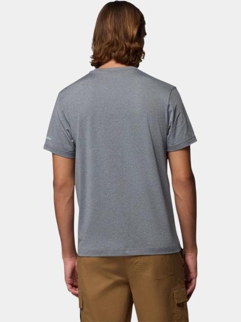 Columbia Parsons Point Short Sleeve Graphic Tee férfi rövid ujjú sport póló szürke színben 4