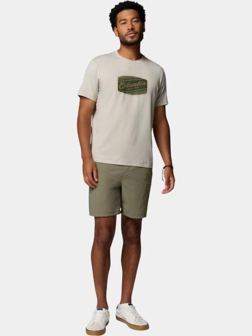 Columbia Parsons Point Short Sleeve Graphic Tee férfi rövid ujjú sport póló homok színben 5
