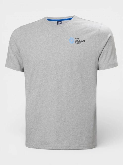 Helly Hansen The Ocean Race T-Shirt 2.0 férfi rövid ujjú póló szürke színben 5