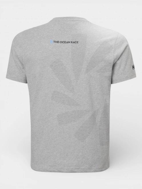 Helly Hansen The Ocean Race T-Shirt 2.0 férfi rövid ujjú póló szürke színben 6