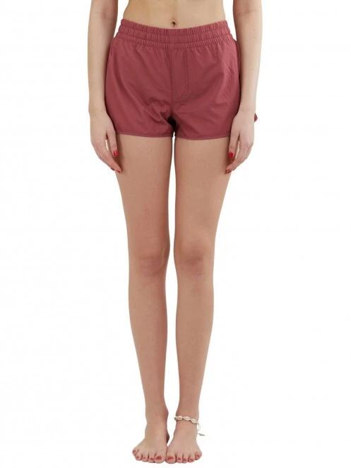 Fundango Elderberry Boardshort női beach short piros színben 2