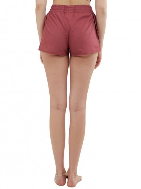Fundango Elderberry Boardshort női beach short piros színben 3