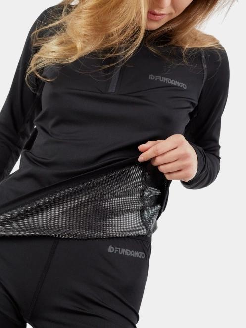 Fundango Yade Thermo II Baselayer Top női aláöltöző felső fekete színben 6
