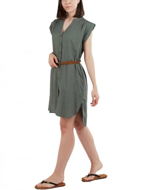 Fundango Mona Dress női ruha oliva színben 4
