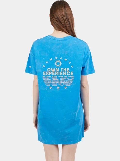 Fundango Swell Tee Dress női pólóruha kék színben 3