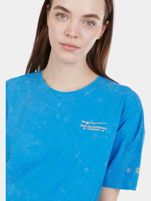 Fundango Swell Tee Dress női pólóruha kék színben 5