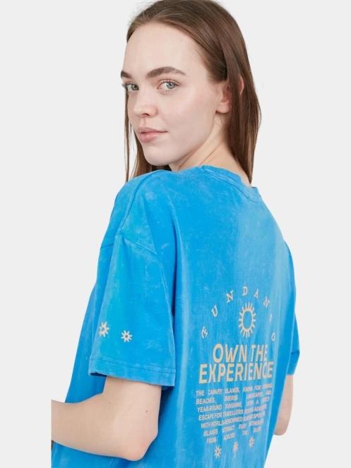 Fundango Swell Tee Dress női pólóruha kék színben 6
