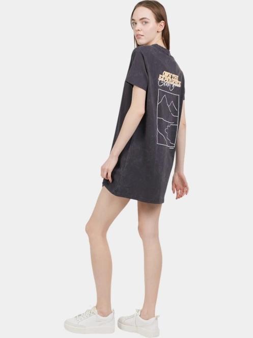Fundango Swell Tee Dress női pólóruha fekete színben 5