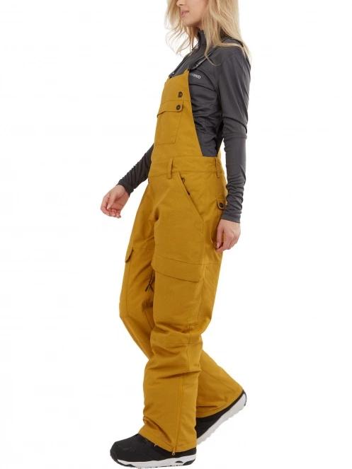 Fundango Sakura Bib Pants női sínadrág barna színben 4