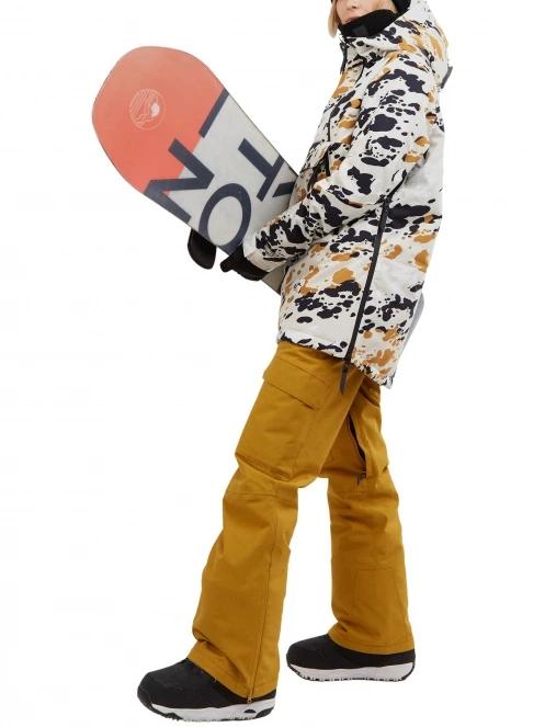 Fundango Sakura Bib Pants női sínadrág barna színben 5